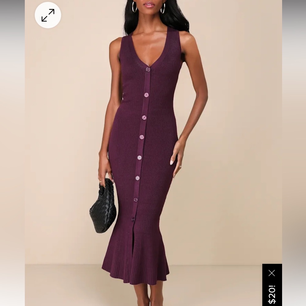 Purple Sweater Dress